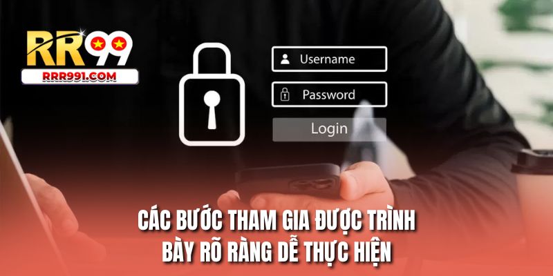 Các bước tham gia được trình bày rõ ràng dễ thực hiện